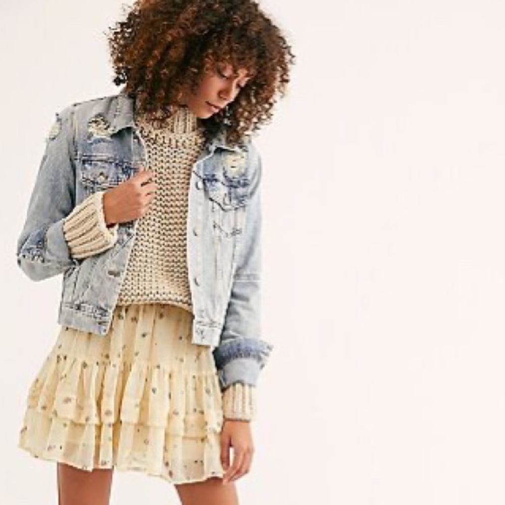 Free People From the Valley Mini Skirt